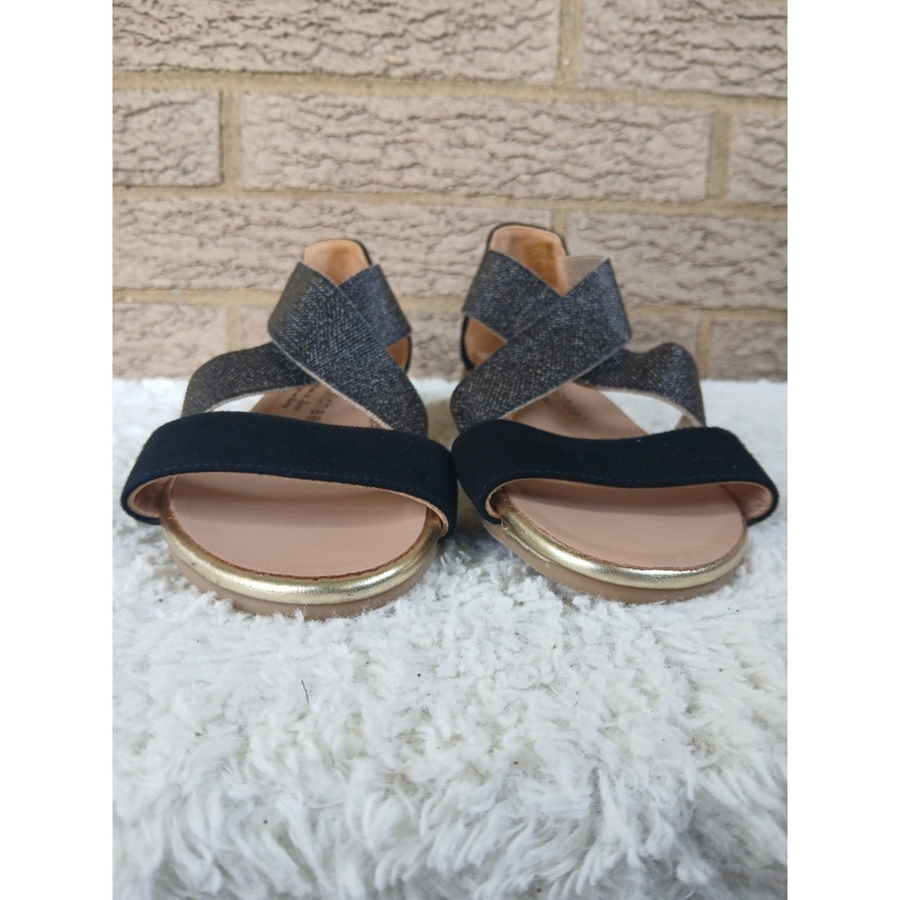 NWOB Eric Michael Women's Mia Espadrille Wedge Sandals Sz 35 US 5 Made In Spain - Picture 2 of 6